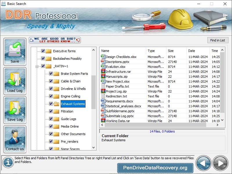 Screenshot of Professional Drive Data Recovery