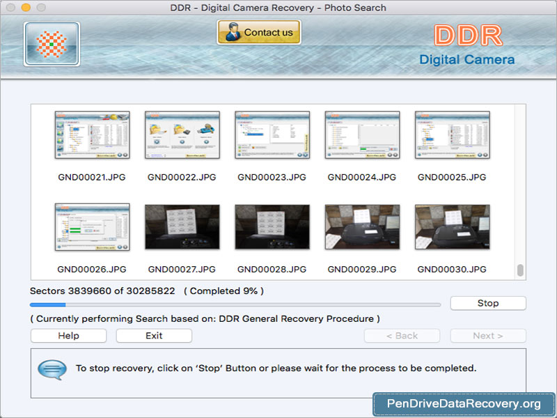 Screenshot of Mac Data Recovery Software for Camera