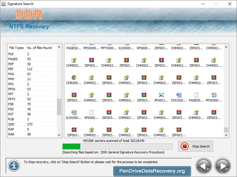 NTFS Data Recover Software screenshot