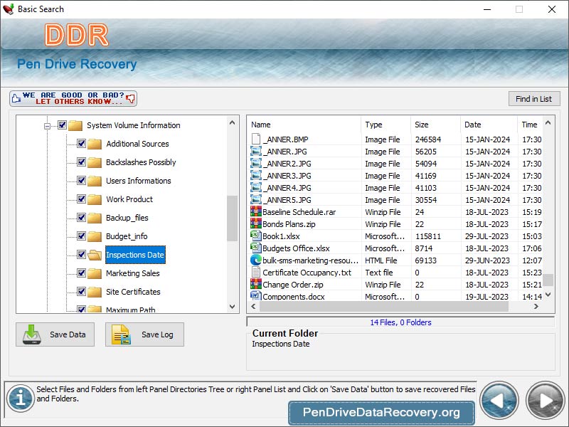 Screenshot of Pen Drive Data Recovery Download