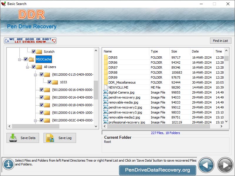 PenDrive Data Recovery screenshot