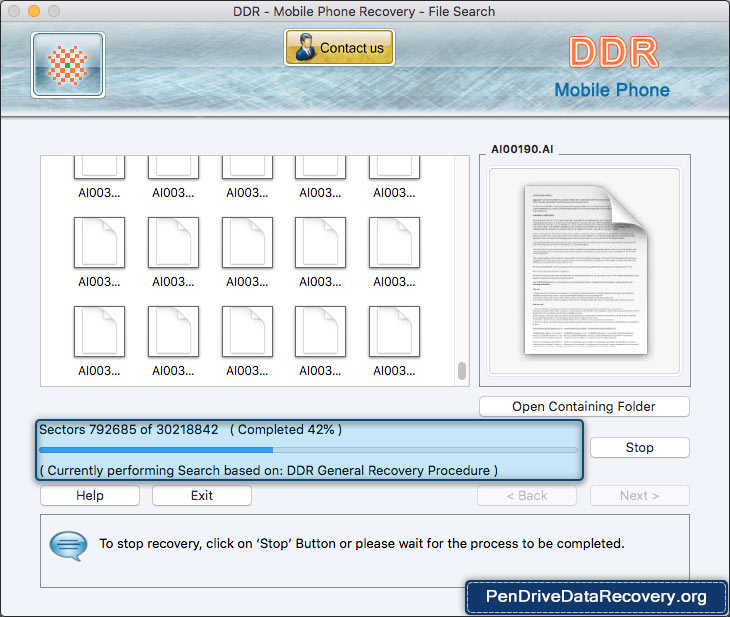 Disk scanning process