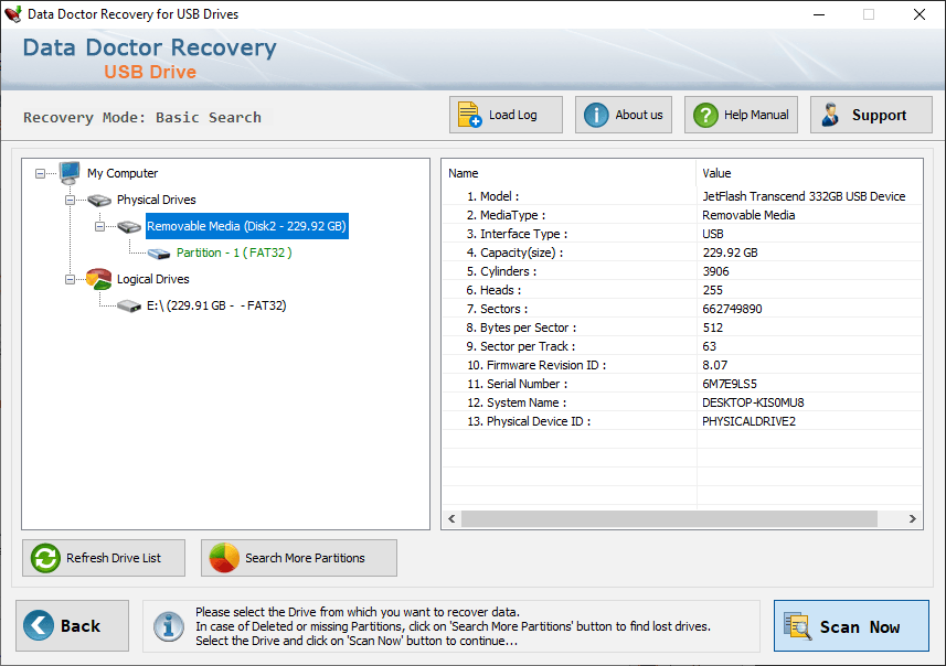 Select partition