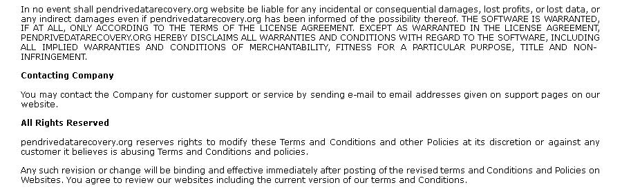 Terms and conditions